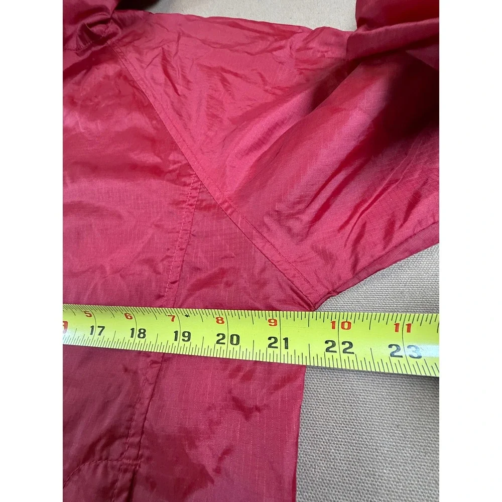 VTG Sierra Designs‎ Kids Red Hooded Lightweight Rain Windbreaker Jacket XL